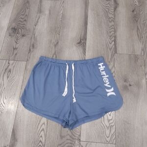 Hurley Blue Drawstring Lounge Shorts